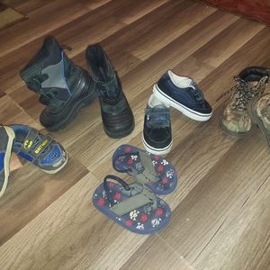 5 pairs boys shoes & boots
